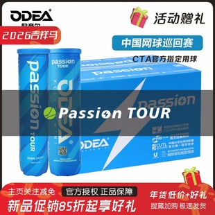 Odea欧帝尔网球Passion网球蓝罐4粒装CAT官方用球高弹性价比首选