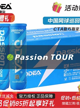 Odea欧帝尔网球Passion网球蓝罐4粒装CAT官方用球高弹性价比首选