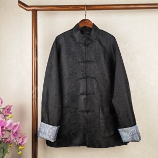 裁缝店定制衣服男士外套来图来料做衣服宋锦真丝新中式国风盘扣