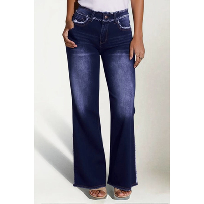 2026欧美宽松显瘦垂感直筒阔腿长裤 women jeans trouser loose