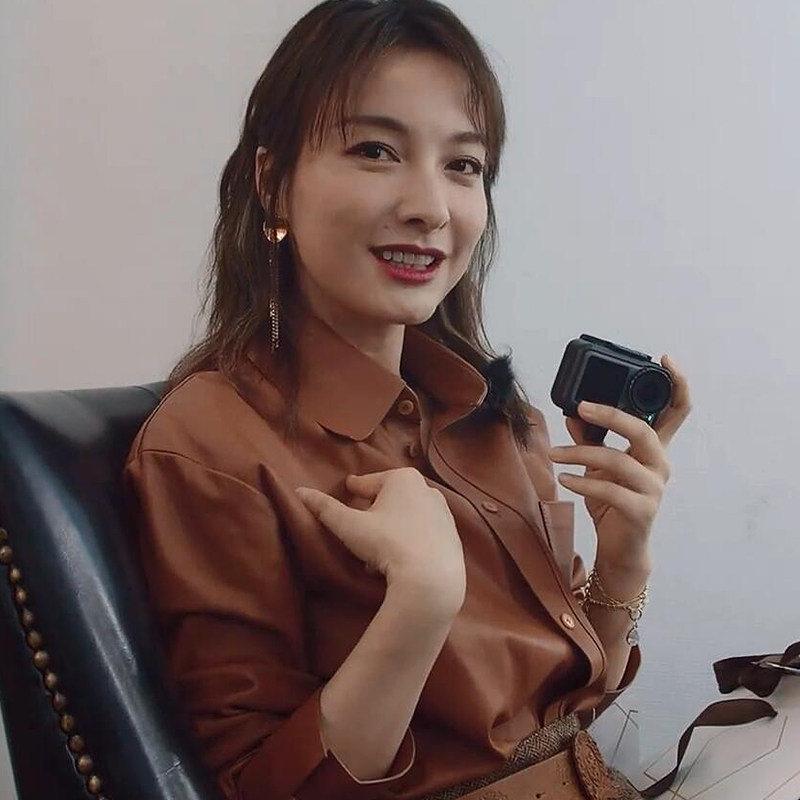 吐槽大会你怎么这么好看吴昕同款棕色衬衫上衣时尚百搭简约休闲女