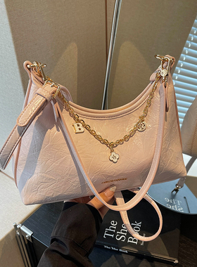 艾米兔女包2026春通勤时尚百搭纯色韩版洋气简约日常单肩斜挎包