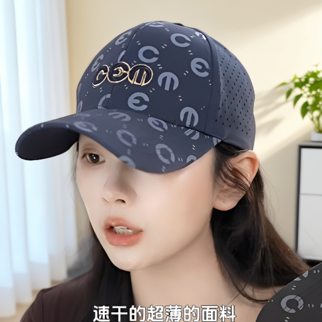 【CEM品牌】夏季网眼透气大帽檐速干户外防晒印花棒球帽百搭帽子