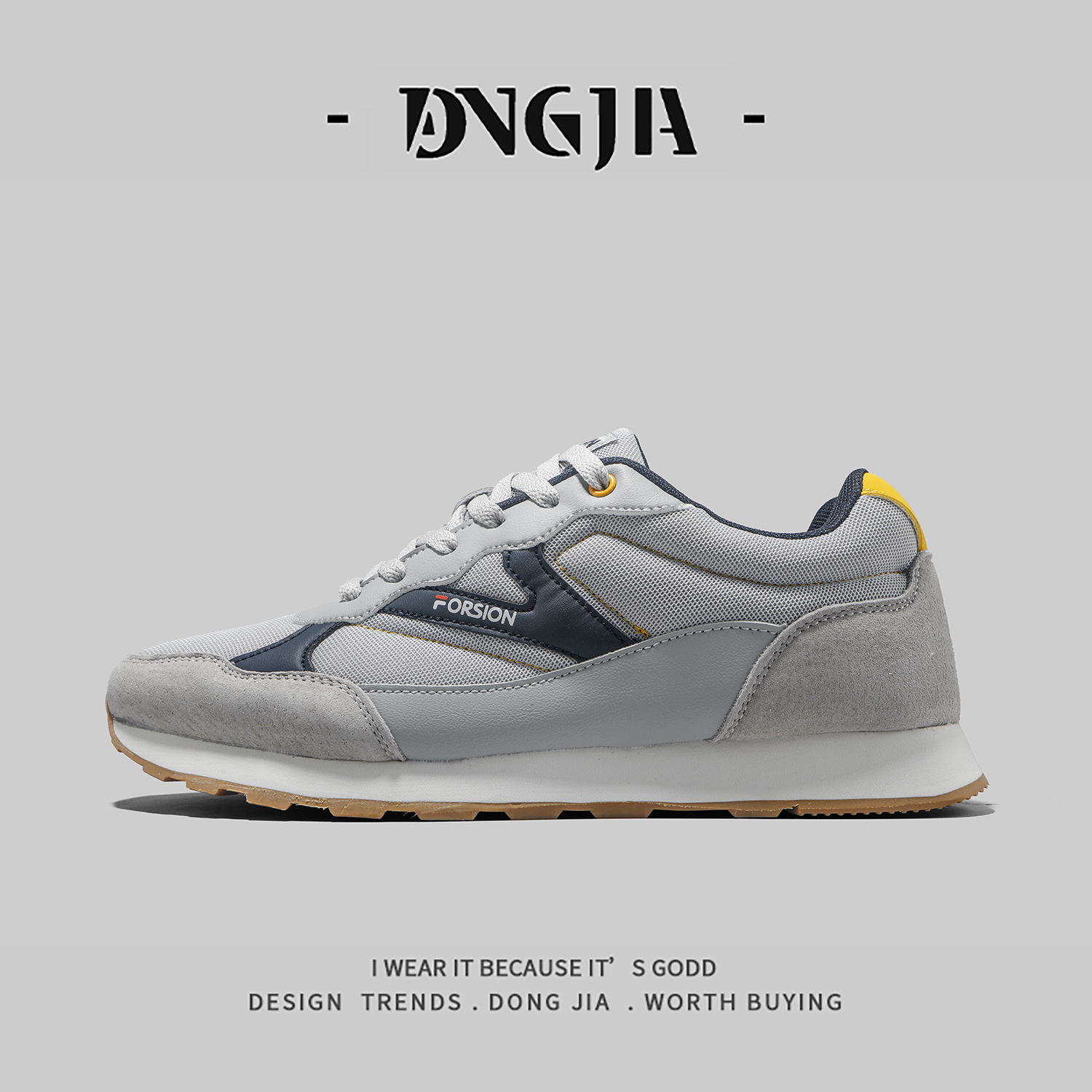 外贸西班牙单大码鞋男款真皮拼接复古百搭阿甘鞋轻便运动休闲鞋