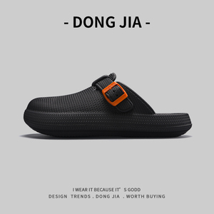 外贸日本单包头拖男女情侣款夏季外穿素面沙滩鞋时尚百搭博肯拖鞋