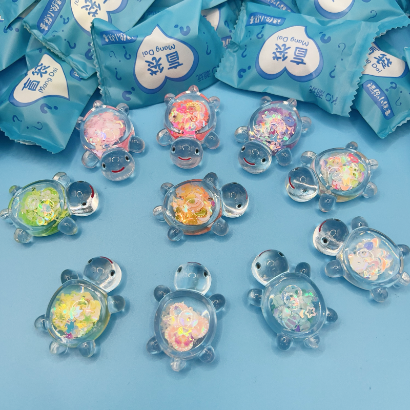 新款盲袋夜光亮片乌龟DIY对对碰