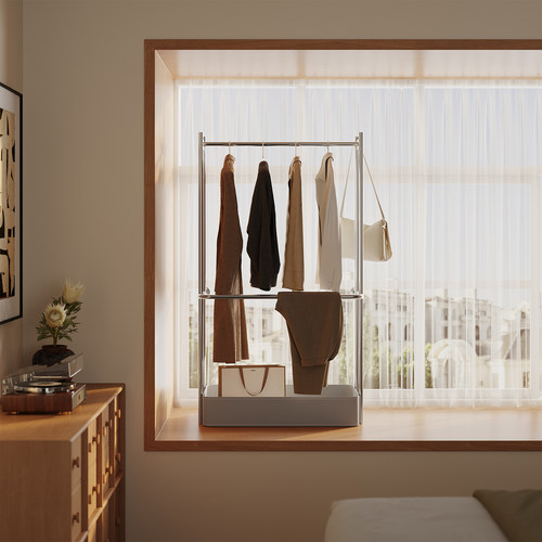 窗台用挂衣置物架儿童挂衣架矮