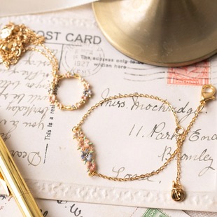 英国代购Fable England 25SS春夏新品木槿花系列项链戒指耳环手镯