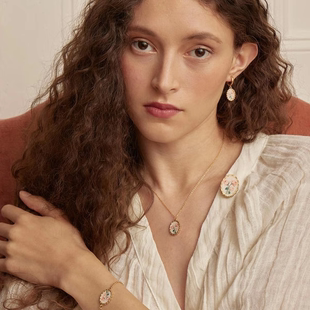 英国代购Fable England伦敦自然历史博物馆 玫瑰项链戒指耳环手镯