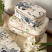 英国代购 Fable England首饰盒英伦印花便携首饰收纳包隔层