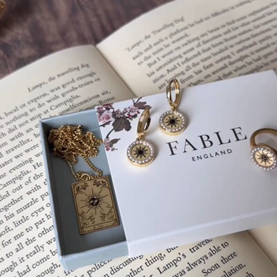 手工珐琅Fable镀金星系项链