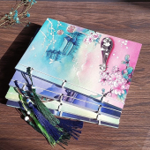 A5岁月坊唯美复古中国风古风手工线装 礼品本彩图内页记事本抄诗本