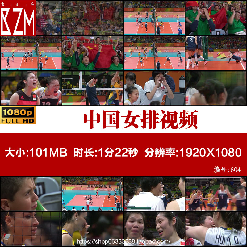 励志体育运动中国体育中国女排高清视频素材国家队排球比赛