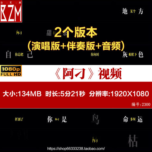 阿刁张韶涵动态歌词排版成品黑底LIVEHOUSE视频素材大屏幕