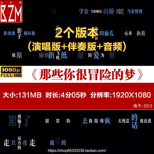 那些你很冒险的梦林俊杰动态歌词排版成品黑底LIVEHOUSE视频素材
