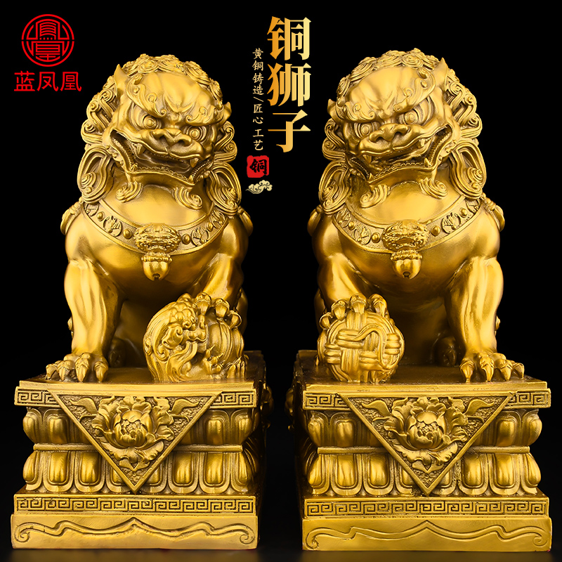 铜狮子 大小都有 尺寸齐全