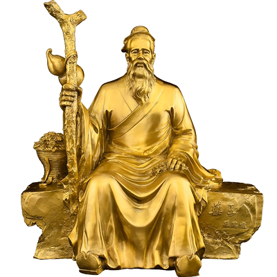 铜药王孙思邈铜像药店摆件