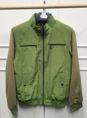 【物超所值】春秋男女拼色立领夹克B11-106C