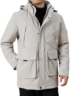 中长款外套可脱帽宽松保暖休闲羽绒服5709