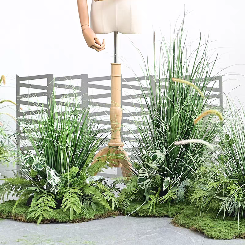 婚庆道具仿真绿植婚礼堂户外草坪装饰假花艺花排摄影花艺服装店