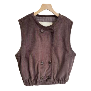 衣长52 灯芯绒背心马甲7739DDOD YLANGENE