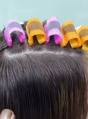 美发高颅顶增发根神器无痕烫发卷发杠QQ卷隐形增高定位火焰烟花烫