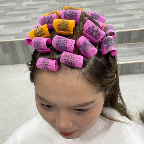 QQ  无痕高颅顶  增高烫发发根杠耐用防滑发型师专用发根蓬松烫