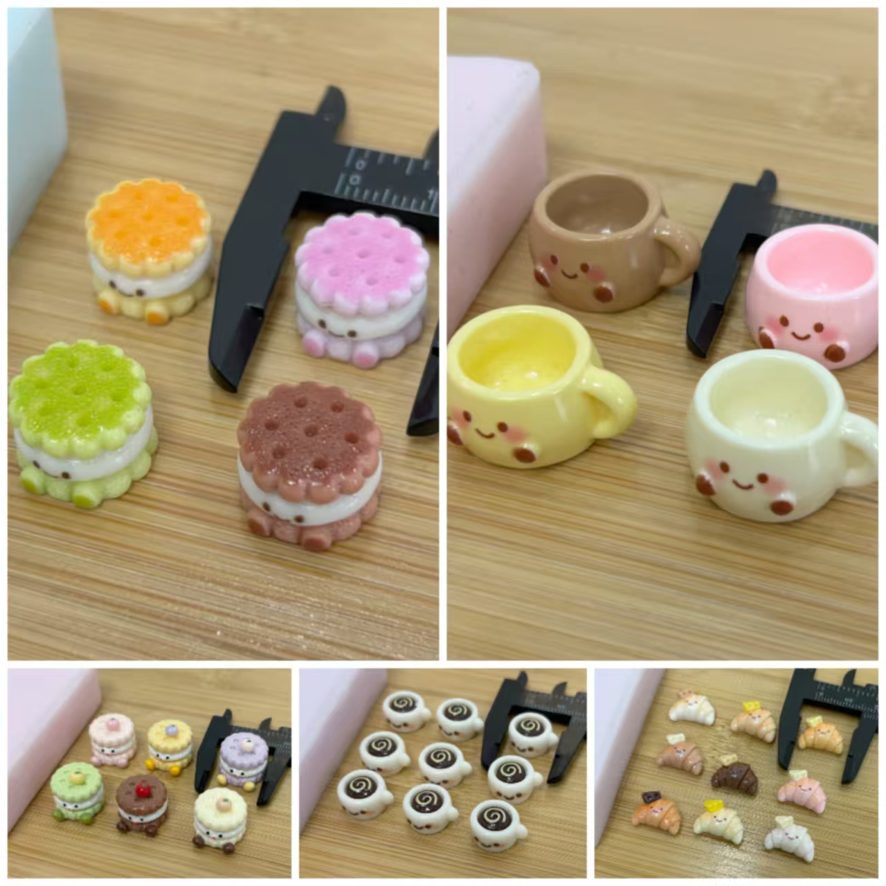 5款jc迷你配件系列多孔小鼻嘎硅胶模具 diy手工石膏粘土模具