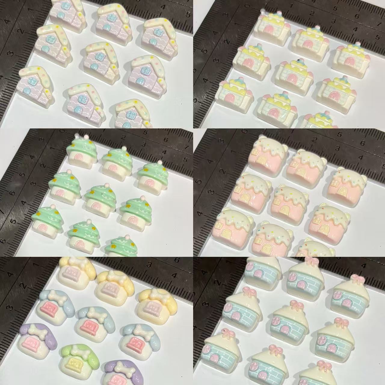 可爱迷你小房子小鼻噶捏捏乐硅胶模具