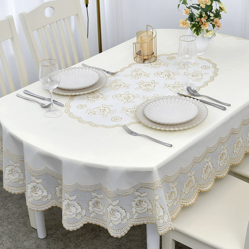 餐桌布防水防油免洗轻奢高级感