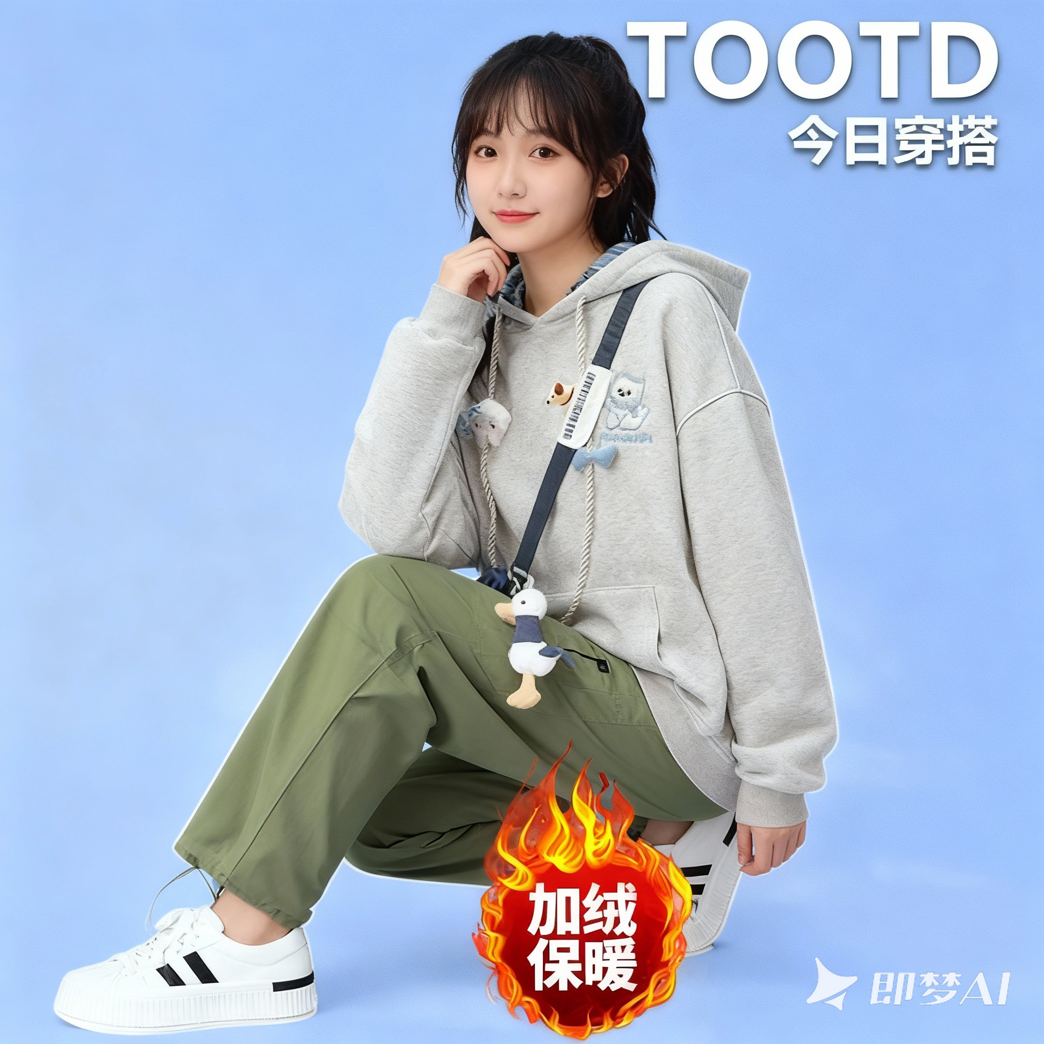 女童冬季穿搭一整套高级感套装中大童加绒加厚巨好看卫衣洋气裤子,童装/婴儿装/亲子装,套装,淘宝优惠券,粉丝福利购,淘宝优惠卷