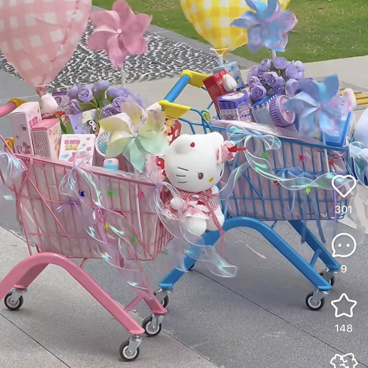 有零食六一儿童购物车花束三丽鸥迪士尼小朋友送礼糖果果冻班礼物