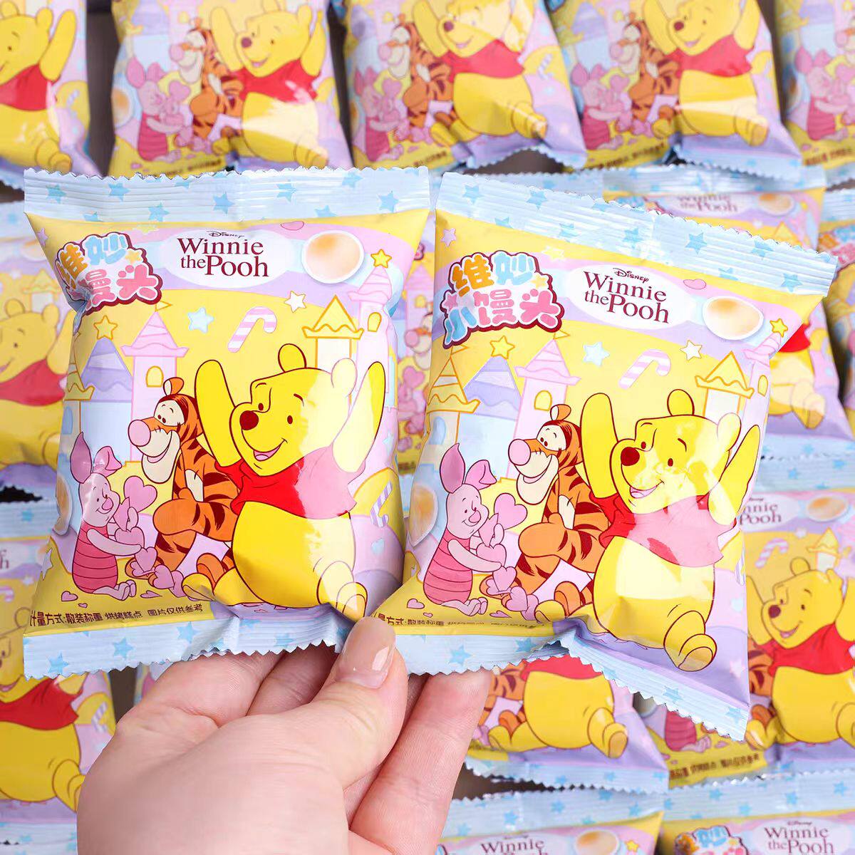 迪士尼维妙小馒头六一圣诞节零食礼物米奇米妮糖果幼儿园送礼