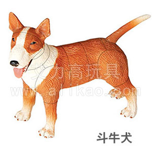 【艾力高4D拼装益智玩具】拼装狗第二代 斗牛犬 #6366B