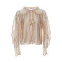 风笛 2025春荷叶边分割小衫1F15819原899