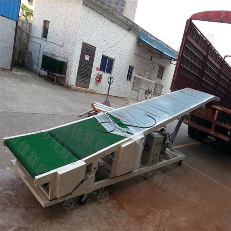 装车卸货皮带输送机_集装箱货柜车上下货传输带