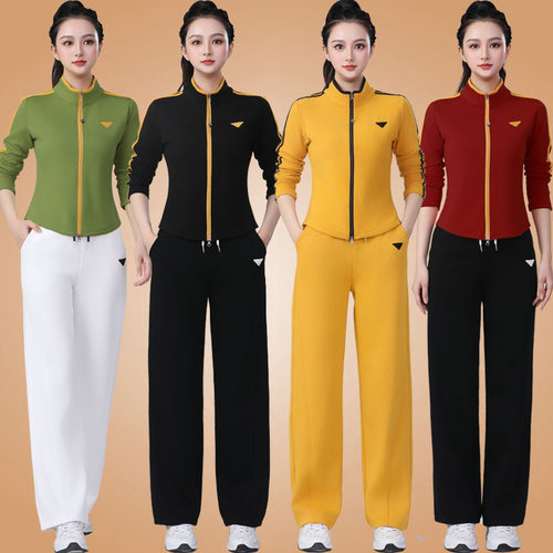 广场舞服装新款上衣女春秋季长袖