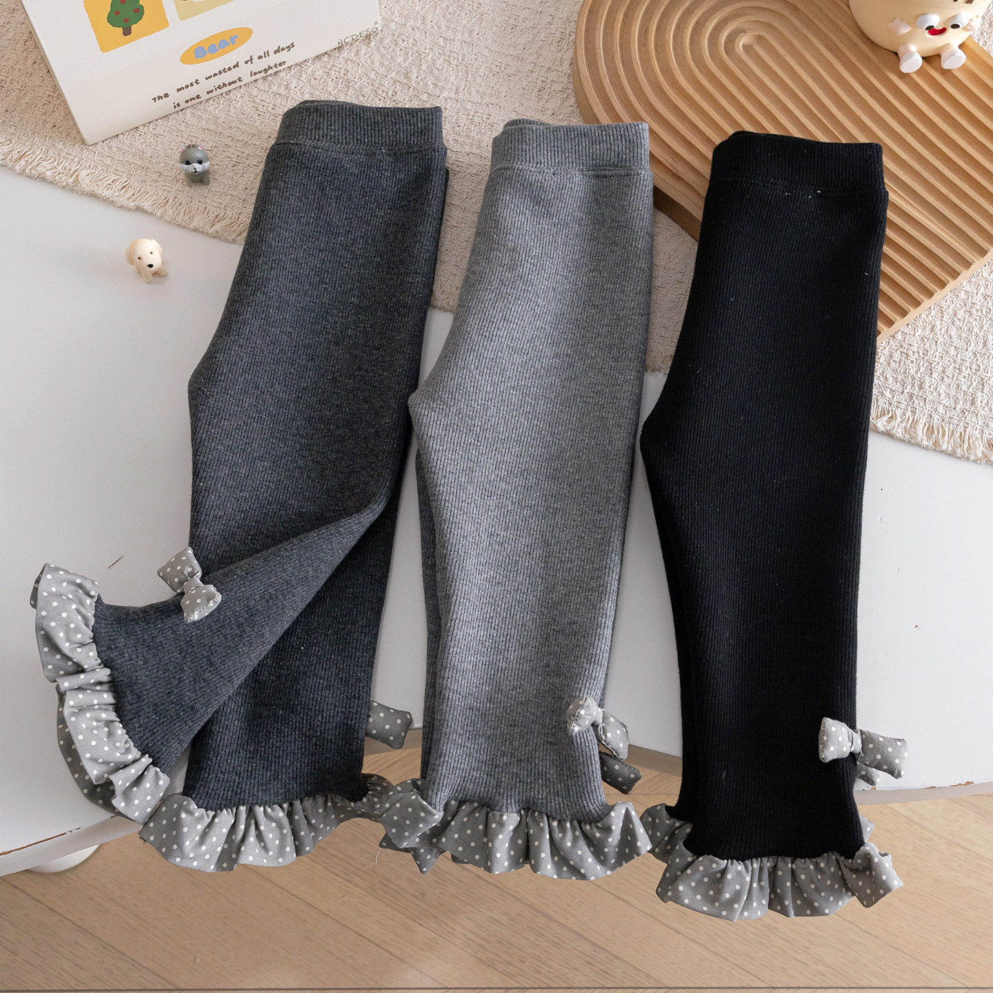 女童冬季甜美一体绒打底裤25新款保暖公主风波点花边蝴蝶结修身裤,童装/婴儿装/亲子装,裤子,淘宝优惠券,粉丝福利购,淘宝优惠卷