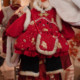 加厚三层夹棉红色国风套装 女童新中式 拜年服冬季 两件套