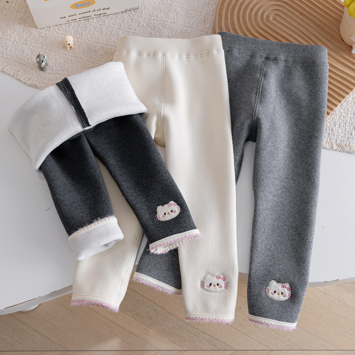 女童裤子冬装2025新款洋气宝宝修身儿童加绒裤子打底裤弹力修身裤,童装/婴儿装/亲子装,裤子,淘宝优惠券,粉丝福利购,淘宝优惠卷