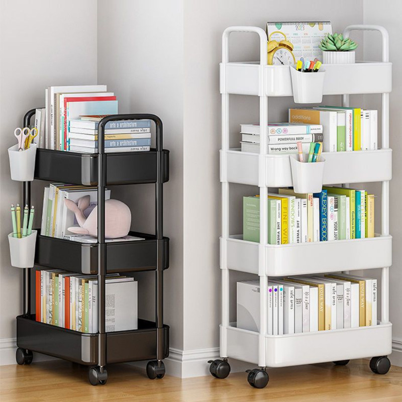 小推车置物架厨房浴室落地多层卧室书本移动婴儿玩具零食储收纳架,住宅家具,搁板/置物架/家用陈列架,淘宝优惠券,粉丝福利购,淘宝优惠卷