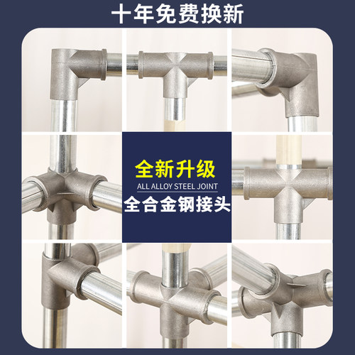 卧室钢管加粗加厚加固全钢架布出租房用结实耐用