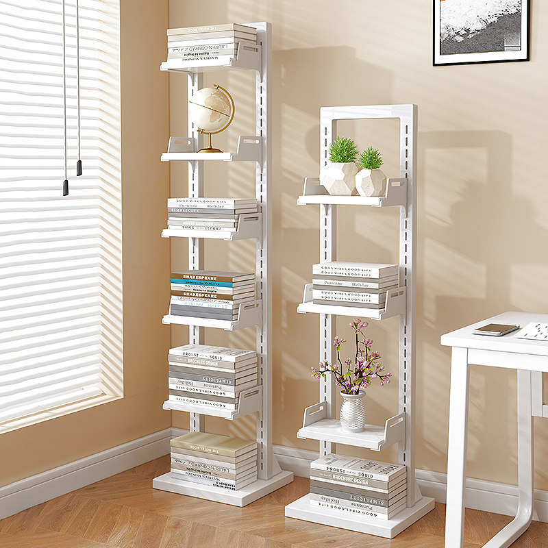 隐形书架落地置物架靠墙家用客厅铁艺小书架立架简易转角创意书柜,住宅家具,书架,淘宝优惠券,粉丝福利购,淘宝优惠卷