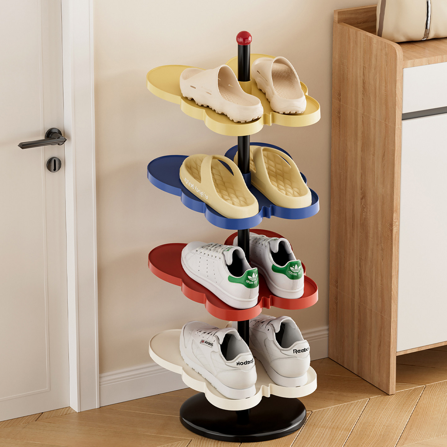 入户门鞋架收纳神器家用门口室内夹缝双层鞋托架分层式放鞋子鞋柜,住宅家具,鞋架,淘宝优惠券,粉丝福利购,淘宝优惠卷