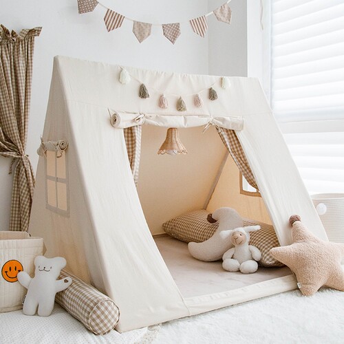 北欧的星星儿童帐篷韩式全棉帆布