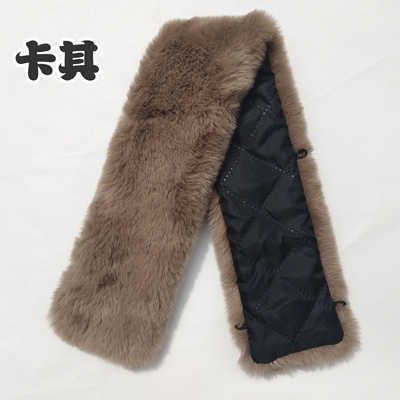 2025冬季新款毛领子仿水貂绒立领直领定制可拆卸围脖围巾衣领防脏