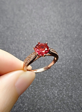 饰品女欧美时尚戒指莫桑石