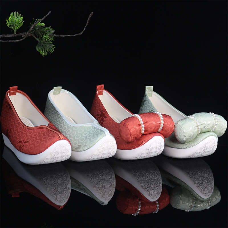 钦留皇宫原创汉服鞋改良款云头履厚底登云履搭配唐制明制汉服日常