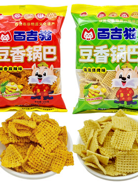 百吉猫豆香锅巴100g/包烧烤味