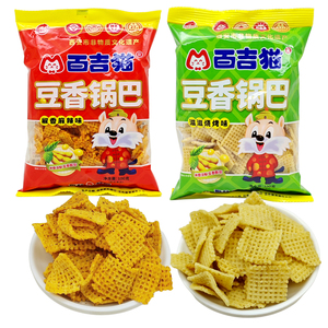 百吉猫豆香锅巴100g/包烧烤味